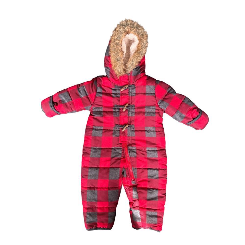 OSHKOSH Bigosh Sz 6-9 months snowsuit with mittens one owner minimal wear | EUC